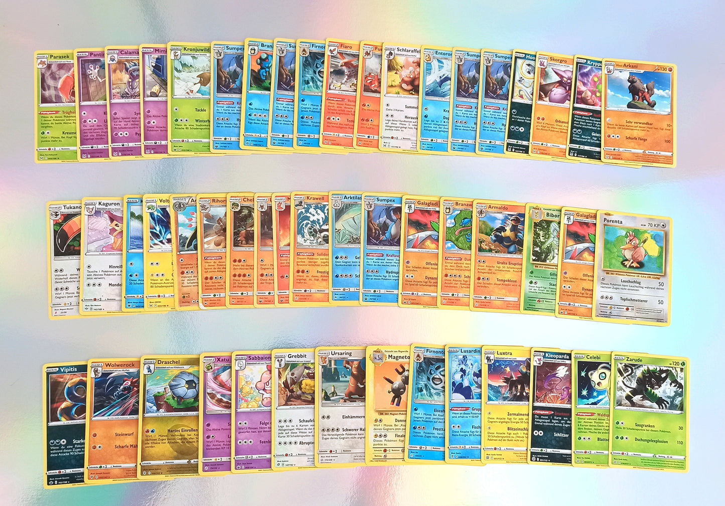 50 seltene * Stern Pokémon-Karten RARE - Deutsch - Sortiert und zufällig gemischt - Hol dir die stärksten Pokemon in dein Deck