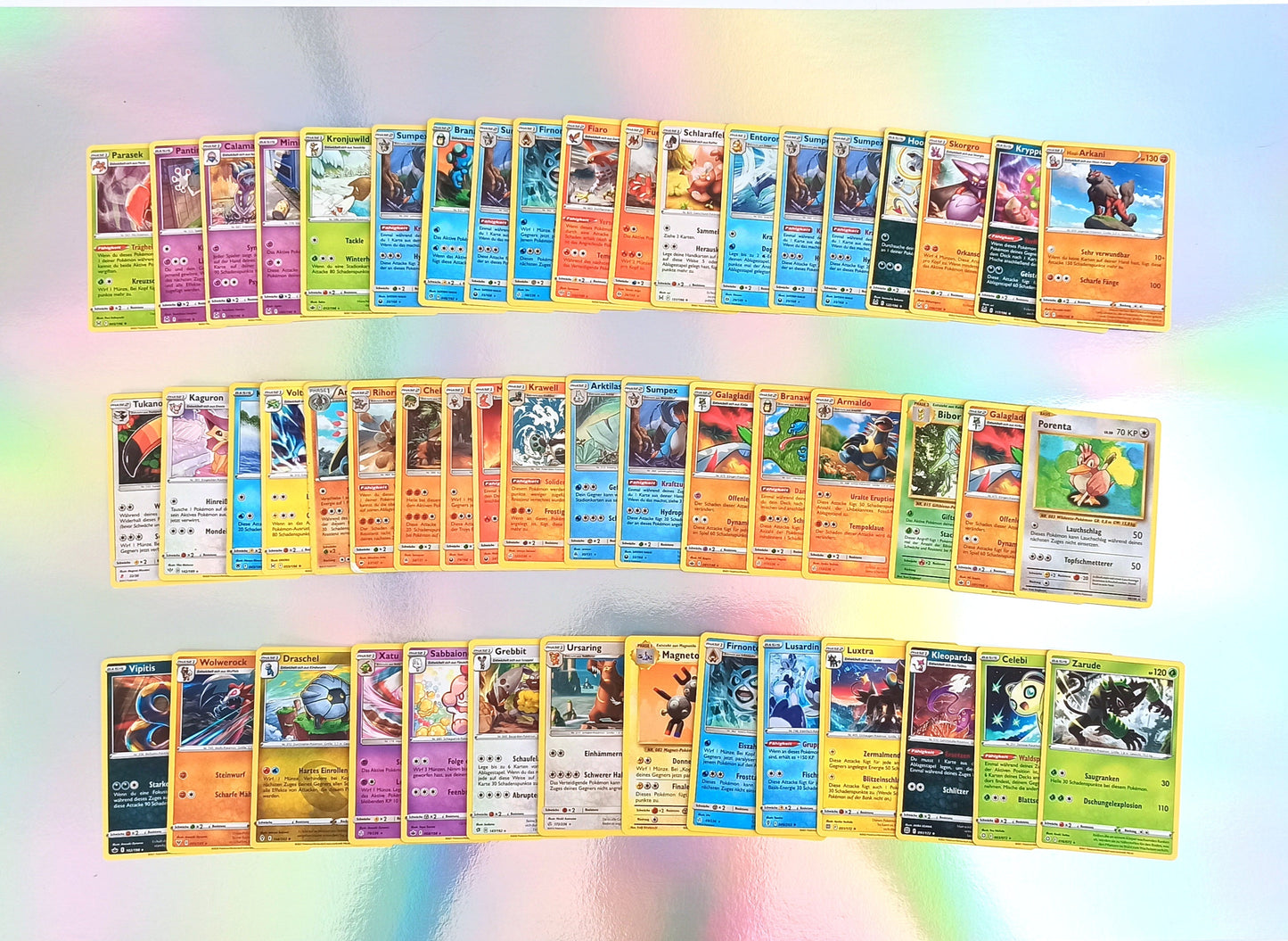50 seltene * Stern Pokémon-Karten RARE - Deutsch - Sortiert und zufällig gemischt - Hol dir die stärksten Pokemon in dein Deck