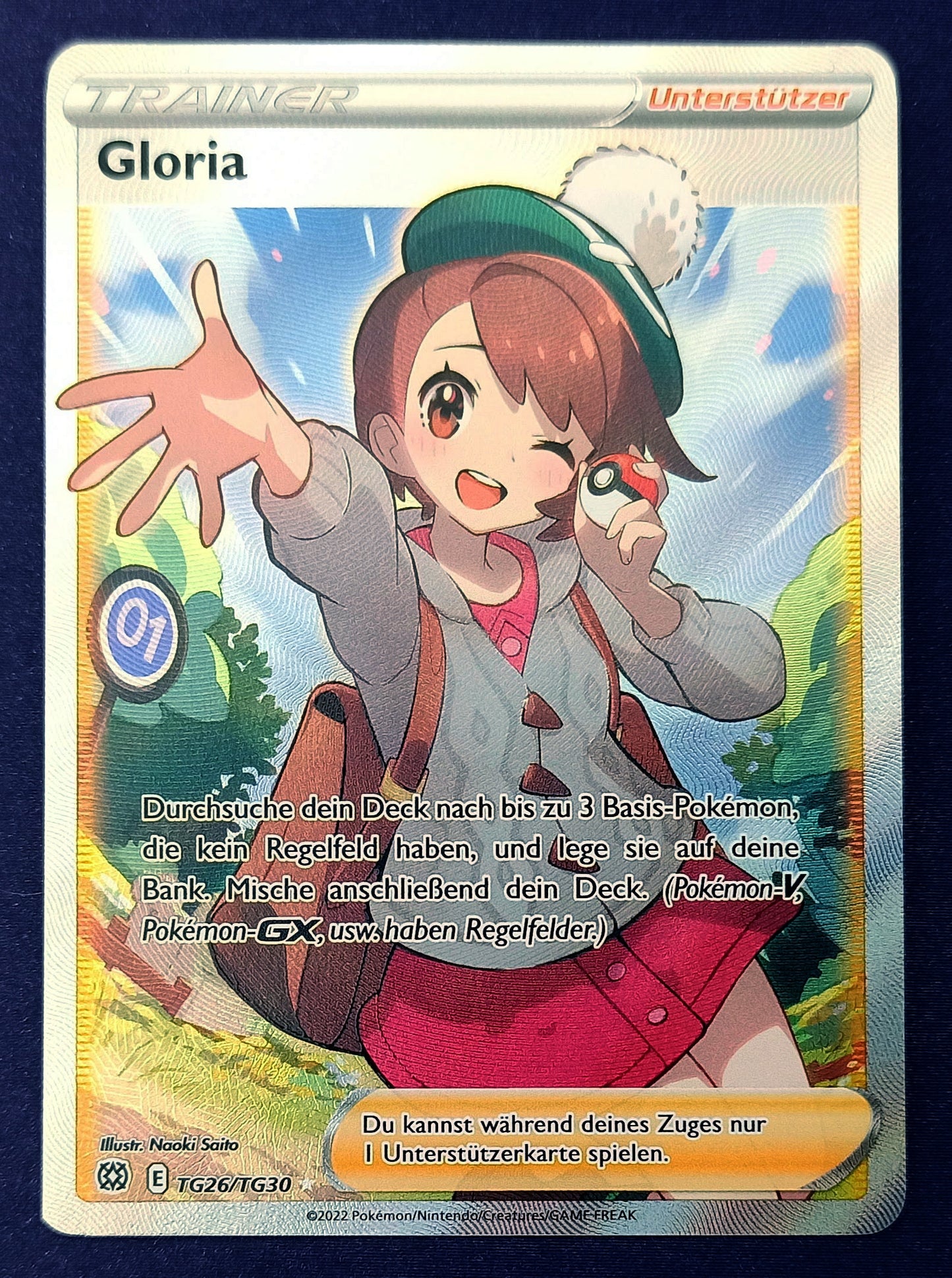 Pokemon Karte Gloria TG26/TG30 Ultra-Rare Full-Art Waifu Trainer - Deutsch