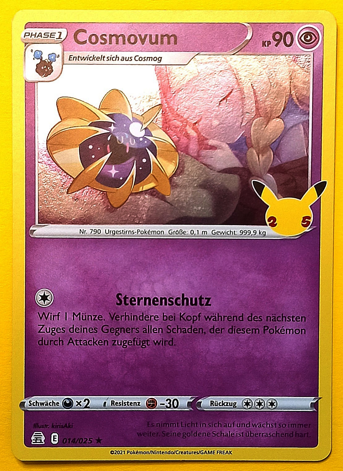 Pokemon Karte 25th Jubiläum HOLO RARE - Cosmovum E14/25