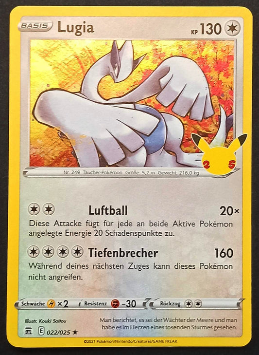 Pokemon Karte 25th Jubiläum HOLO RARE - Lugia E22/25