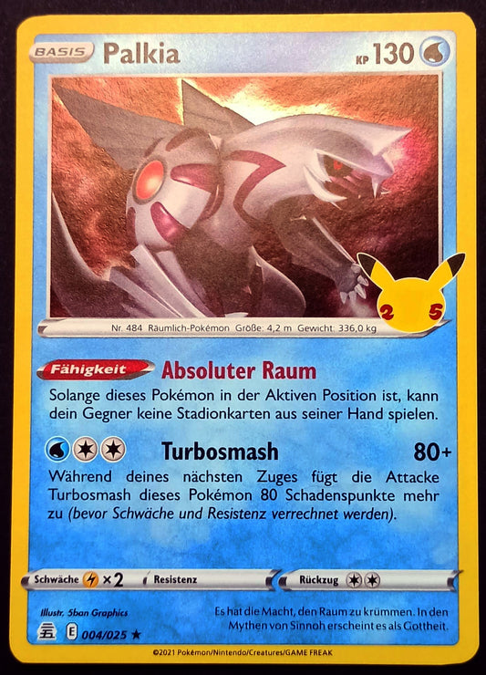 Pokemon Karte 25th Jubiläum HOLO RARE - Palkia E04/25