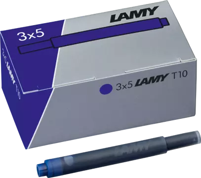 LAMY T10 Tintenpatronen Vorteils-Pack | 3x5 Stück königsblau löschbar