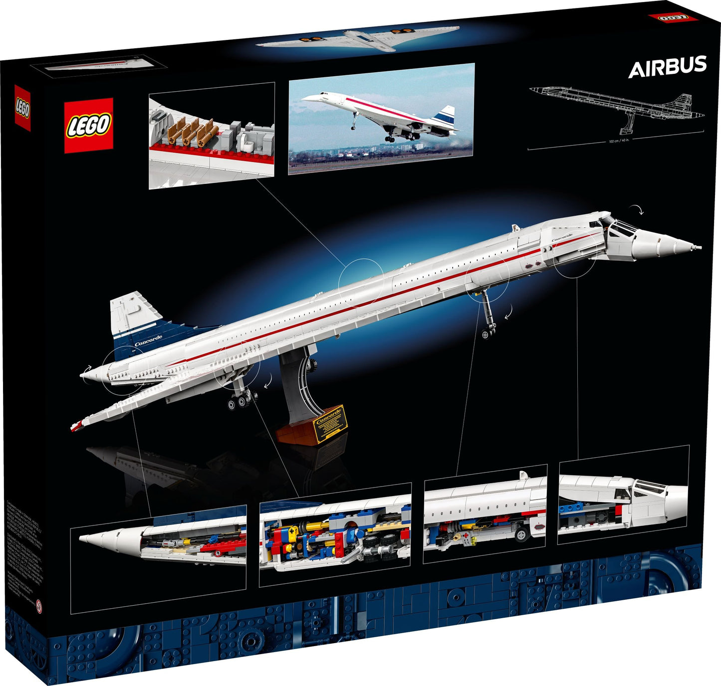 LEGO® Icons 10318 Concorde - Legendäres Überschallflugzeug