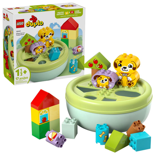 LEGO DUPLO Formsortierer Welpenhaus, 17 Teile