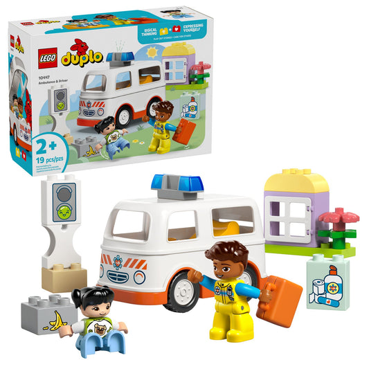 LEGO DUPLO Rettungswagen mit Fahrer, 19 Teile
