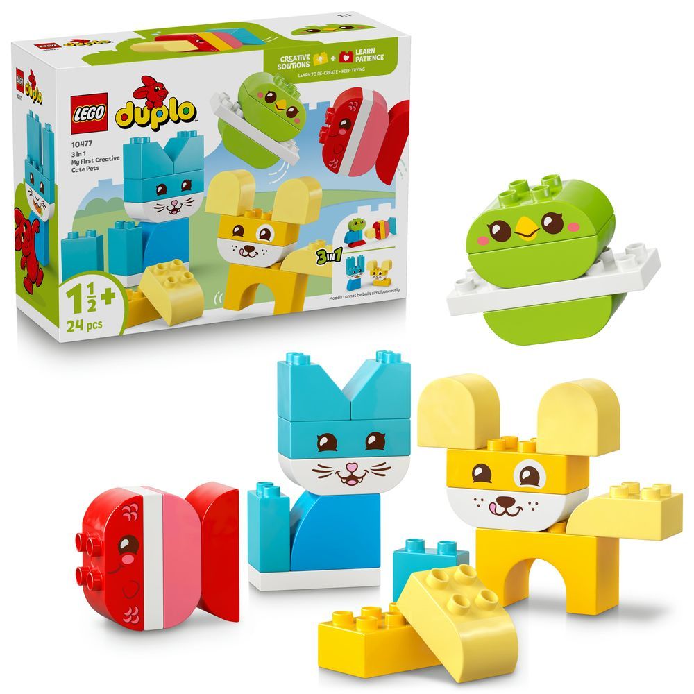 LEGO DUPLO 3-in-1 Kreative Tiere - Bauspaß für Kleinkinder