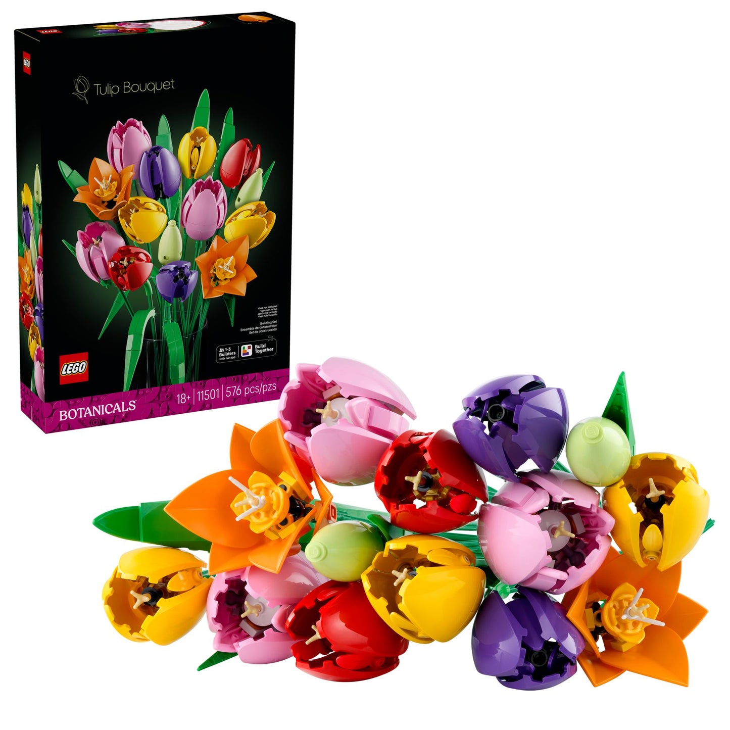 LEGO® Botanicals Tulpenstrauß 11501 - 576 Teile