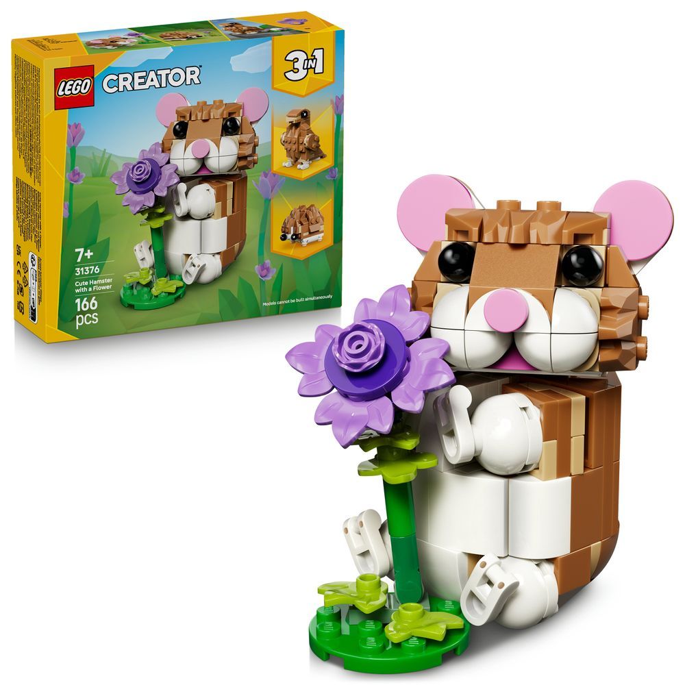 LEGO® Creator 31376 Hamster mit Blume 3in1 - 166 Teile