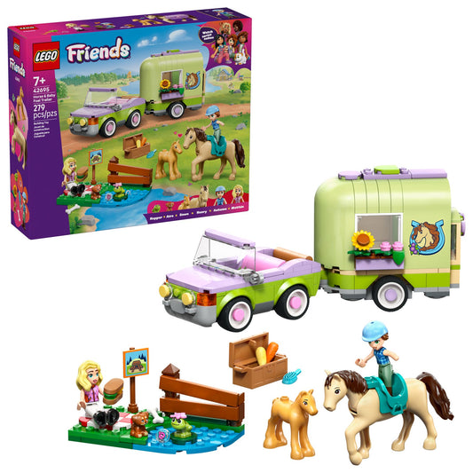 LEGO Friends Pferd & Fohlen mit Pferdeanhänger (41442)