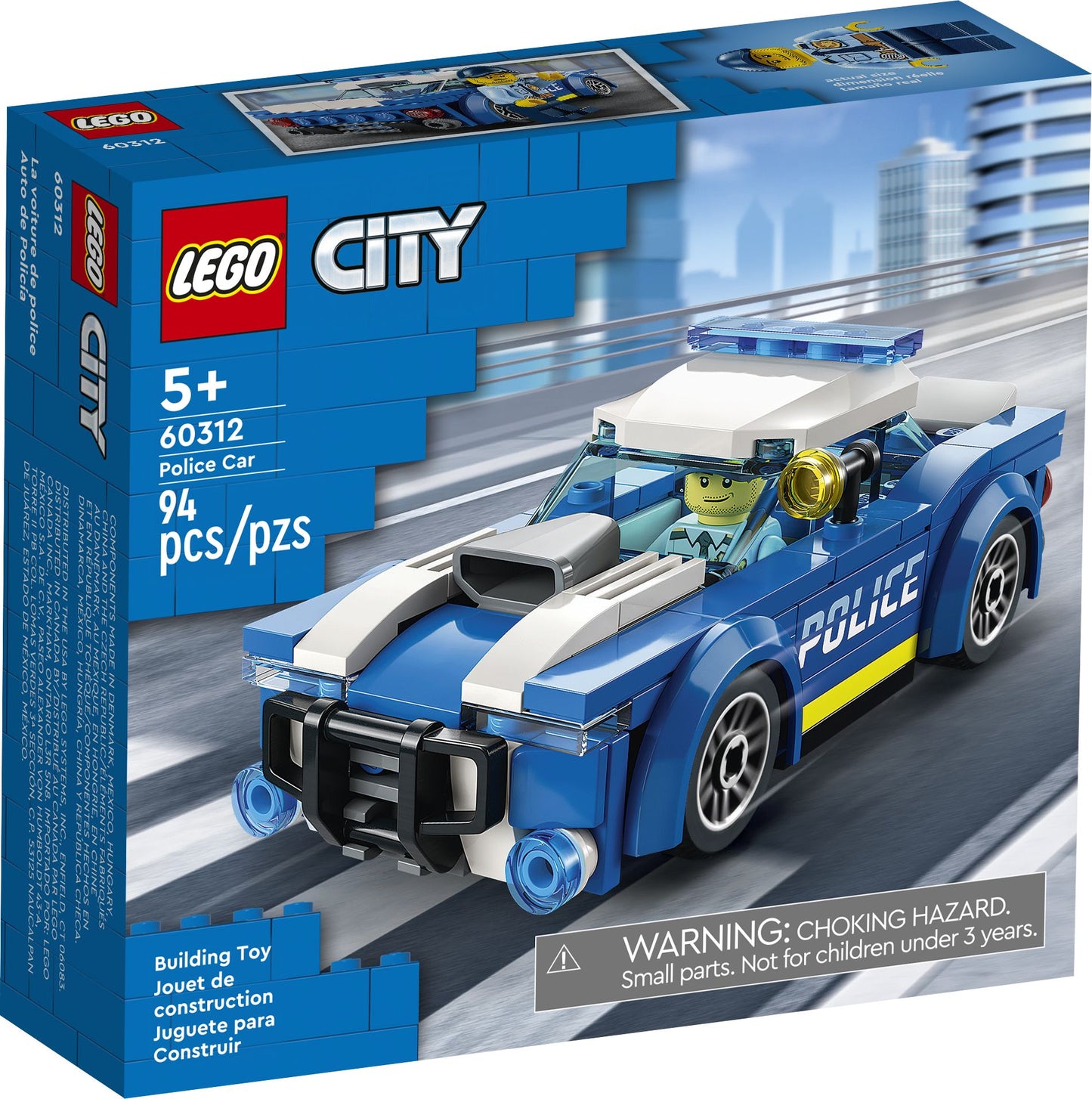 LEGO City Polizeiauto (60312) - Spielset für Kinder ab 5 Jahren