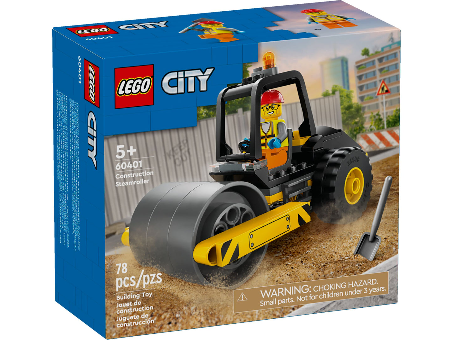 LEGO® City Straßenwalze - Baufahrzeug für kleine Baumeister