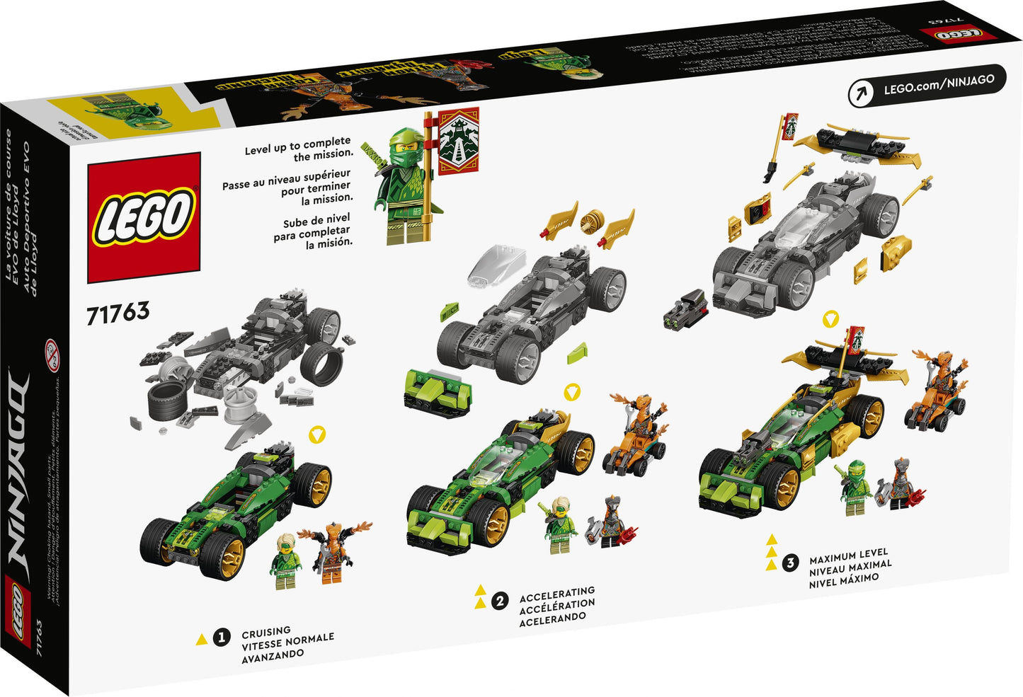 LEGO® Ninjago 71763 Lloyds Rennwagen EVO - 279 Teile