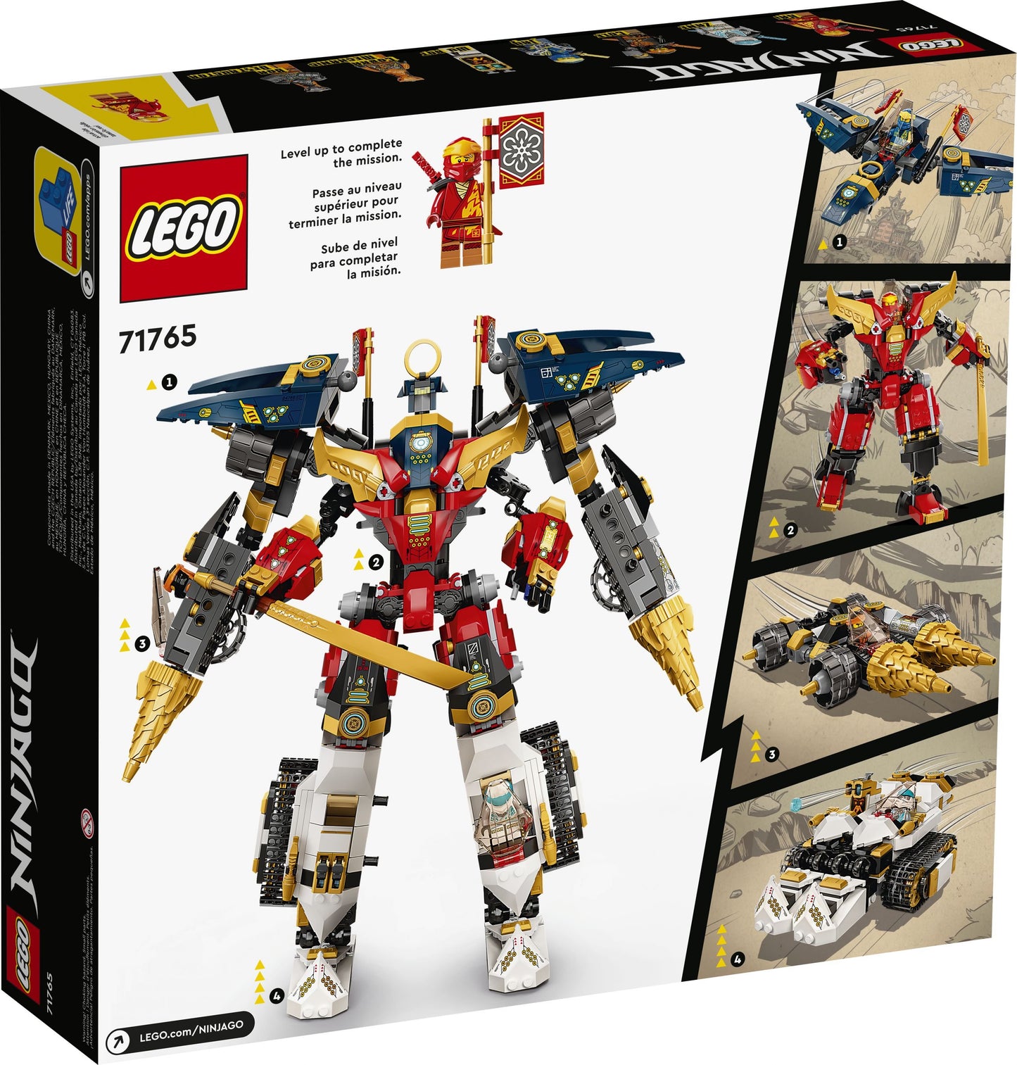 LEGO® Ninjago 71765 Ultrakombi-Ninja-Mech - 1104 Teile - Spektakulärer LEGO® NINJAGO® 4-in-1-Mech