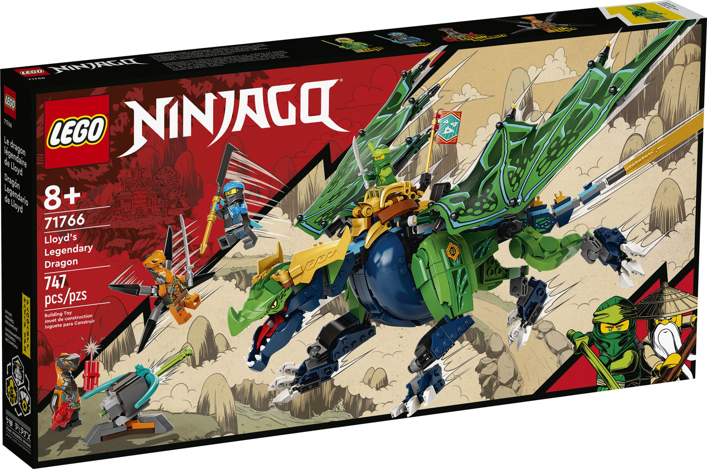 LEGO® Ninjago 71766 Lloyds legendärer Drache - 747 Teile