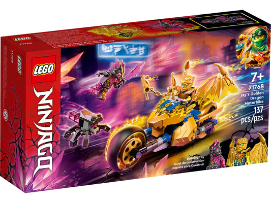 LEGO® NINJAGO® 71768 Jays Golddrachen-Motorrad - 137 Teile