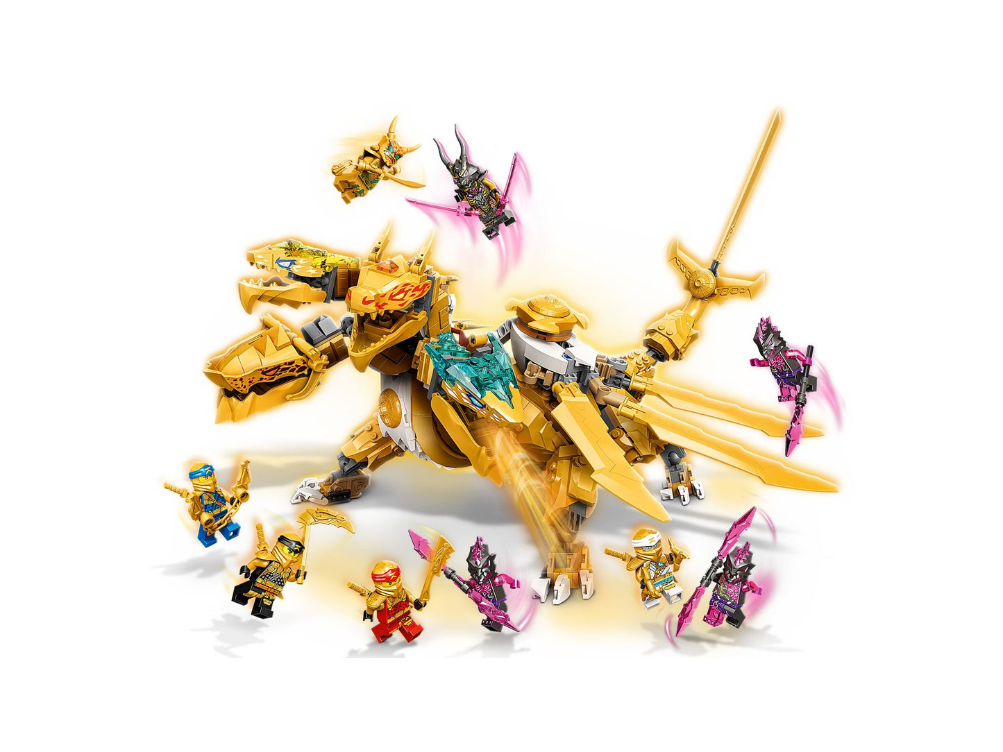 LEGO® Ninjago 71774 Lloyds Ultragolddrache - 989 Teile - Actionspielset mit Drachen und Ninja-Helden