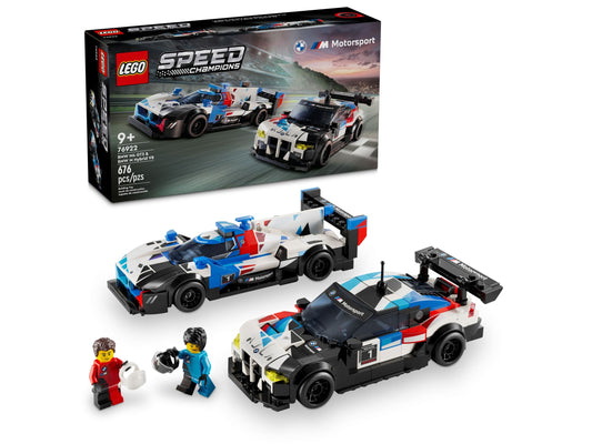 LEGO® Speed Champions 76922 BMW M4 GT3 &amp; BMW M Hybrid V8 Rennwagen - 676 Teile