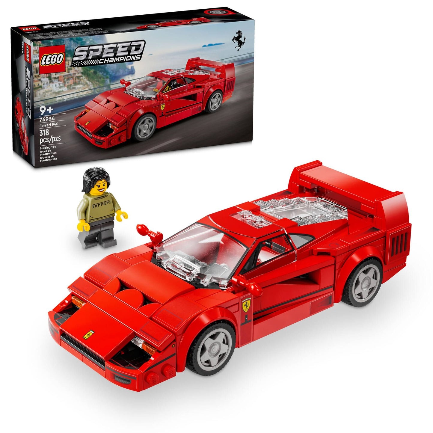 LEGO® Speed Champions 76934 Ferrari F40 Supersportwagen - 318 Teile