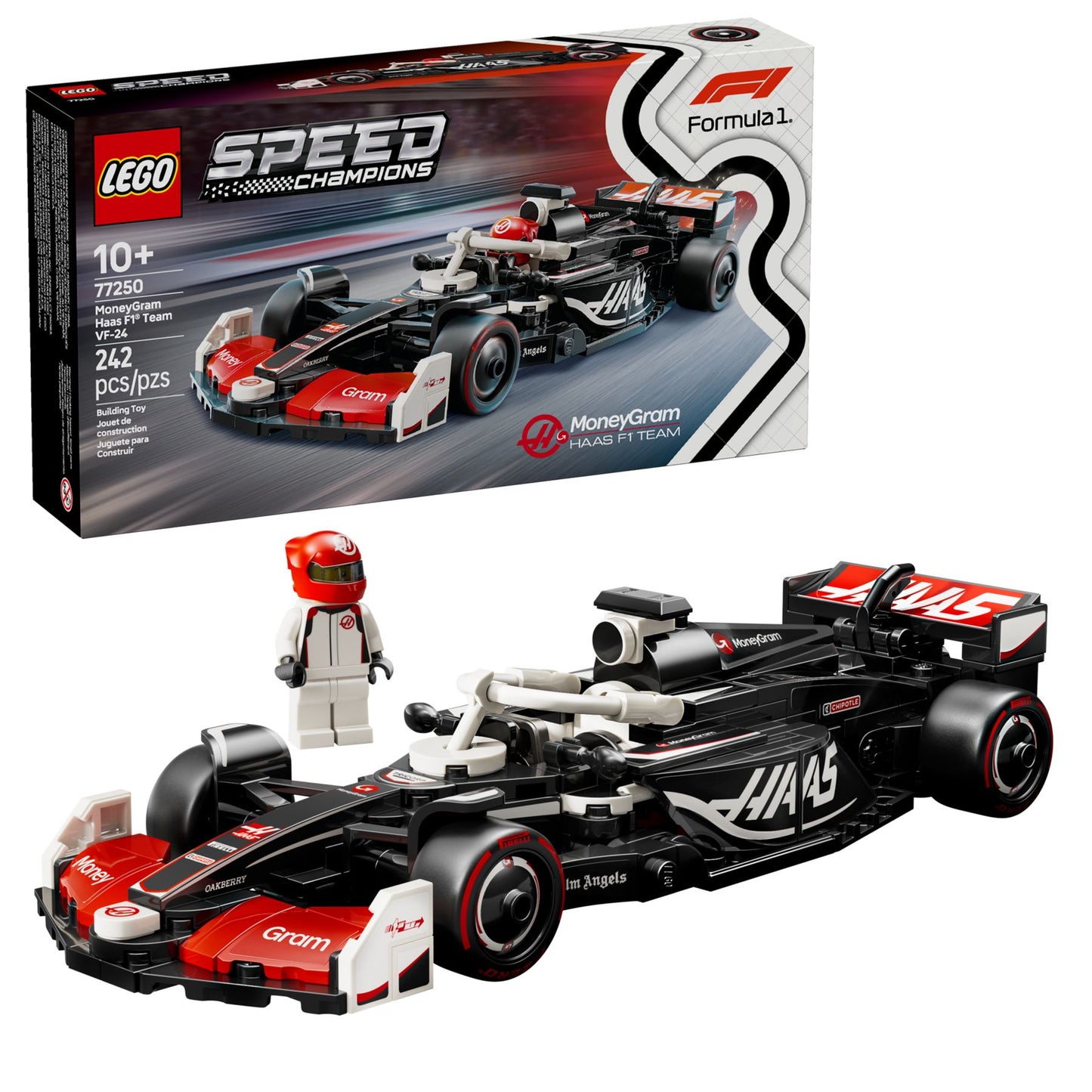 LEGO Speed Champions MoneyGram Haas F1 Team VF-24 Rennauto - 242 Teile