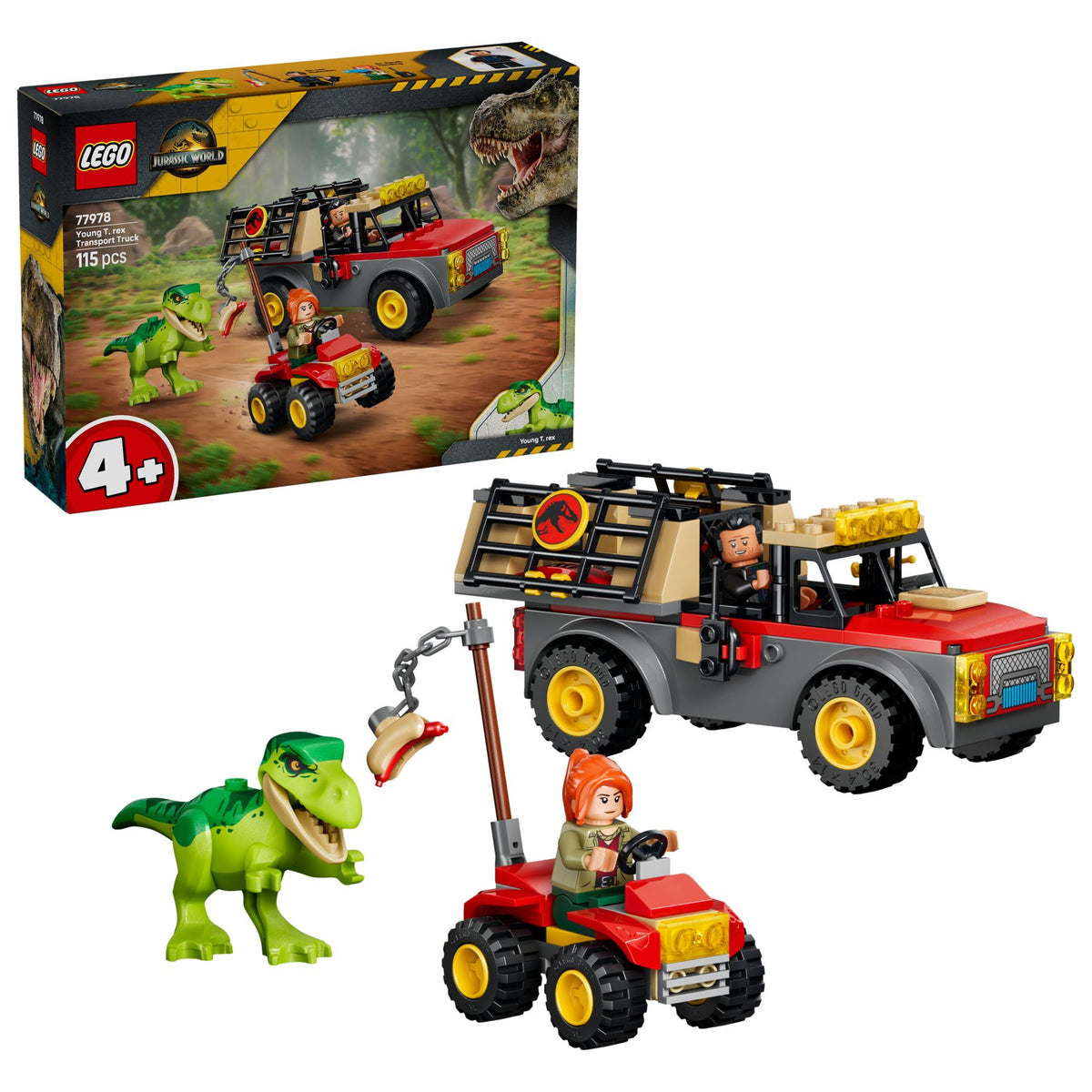 LEGO Jurassic World 77978 T.Rex-Transporter, 115 Teile
