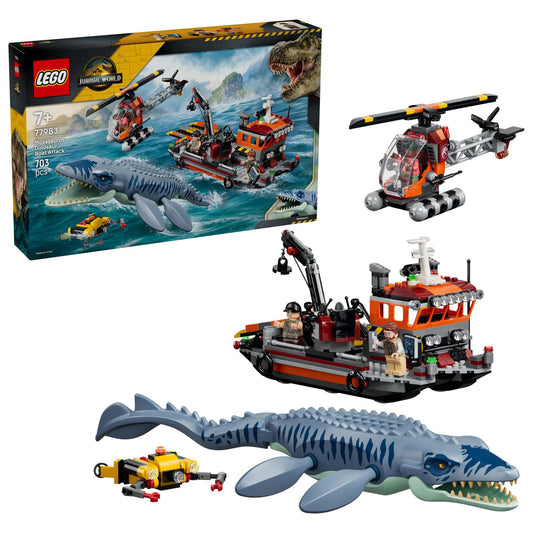 LEGO® Jurassic World Mosasaurier-Angriff 77983, 703 T.