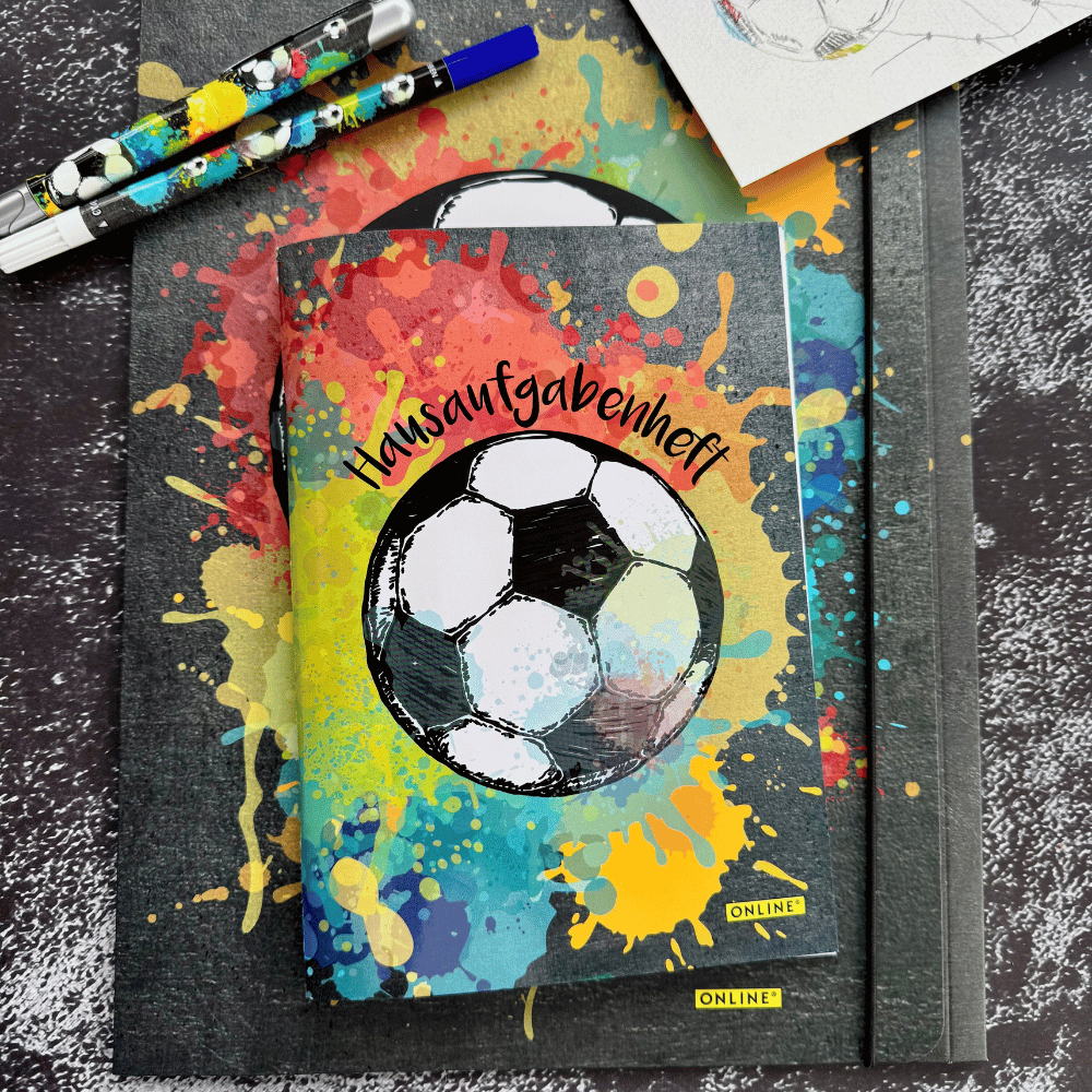 ONLINE PEN Gummizugmappe A4 Soccer-Motiv | Schule & Büro