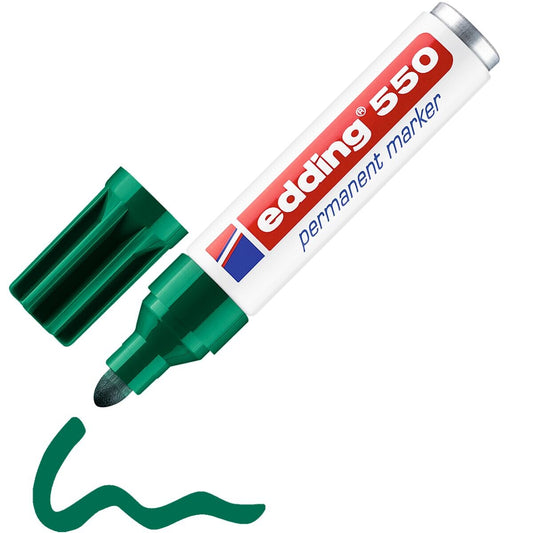 edding 550 Permanentmarker grün – Rundspitze 3–4 mm