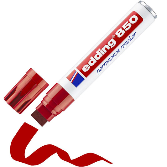edding 850 Permanent-Marker rot – Keilspitze, 5-16 mm