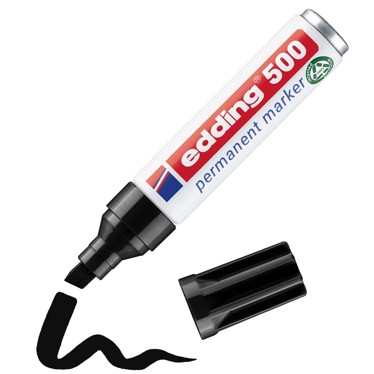 edding 500 Permanentmarker schwarz – Keilspitze 2–7 mm