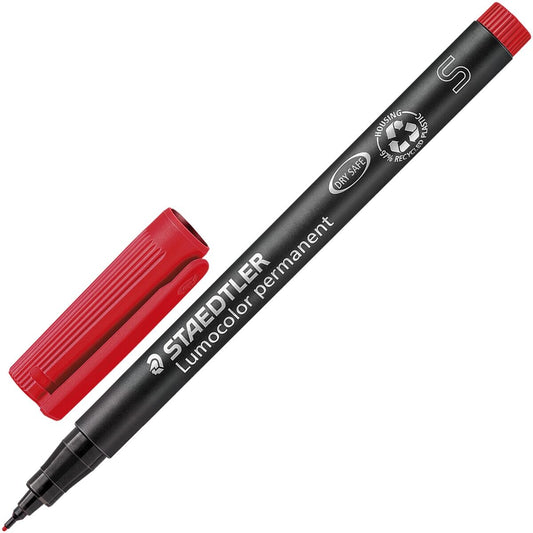 STAEDTLER Lumocolor permanent Folienstift S 0,4mm rot 313-2