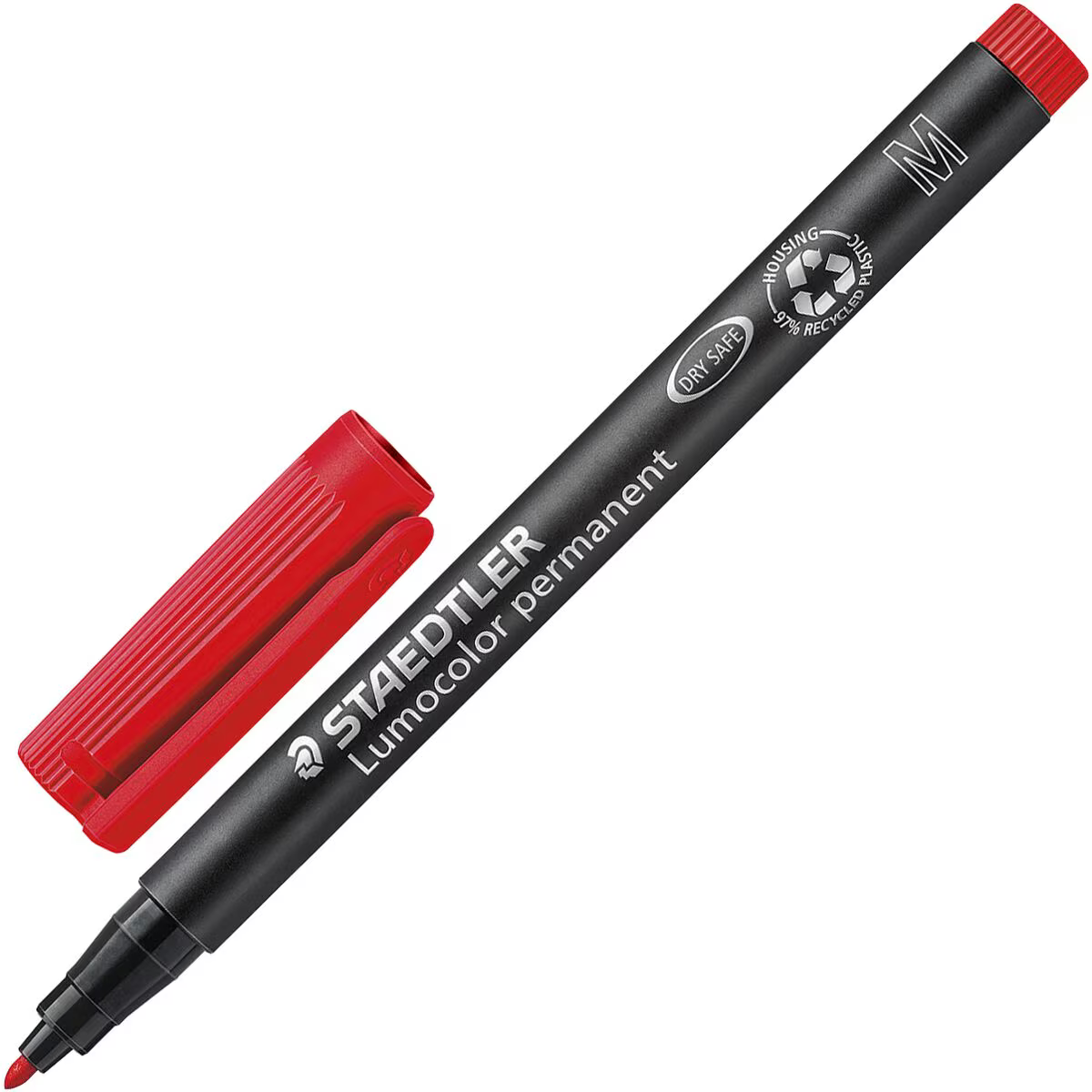 STAEDTLER Lumocolor Folienstift permanent rot M (1,0 mm)