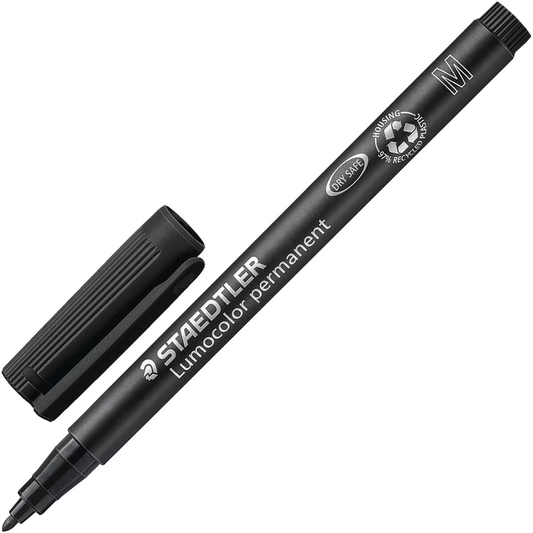 STAEDTLER Lumocolor Folienstift permanent schwarz M (1,0 mm)