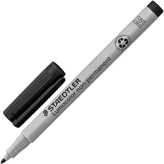 STAEDTLER Lumocolor non-permanent Folienstift M 1,0mm schwarz