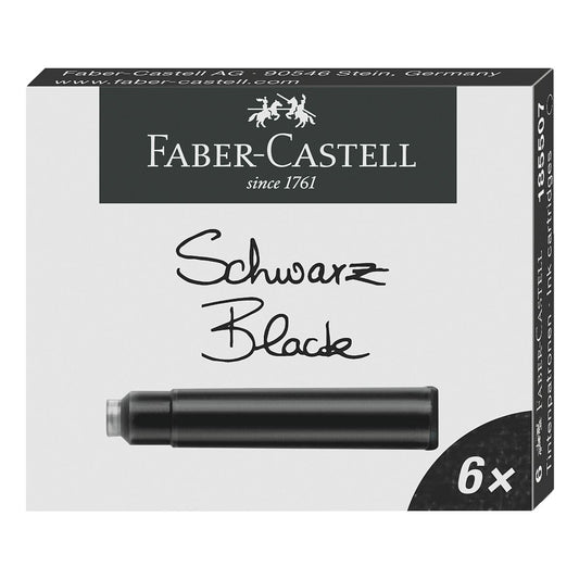 Faber-Castell Füllerpatronen schwarz 6er – Standard