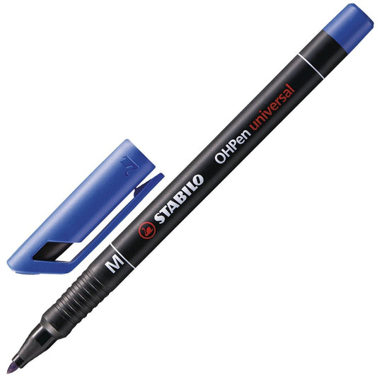 STABILO OHPen Permanent 1 Folienstift M 1,0 mm – blau, permanent