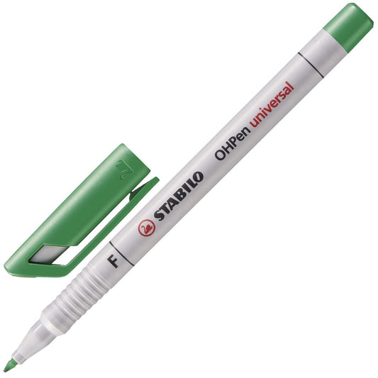 STABILO OHPen Universal 1 Folienstift F 0,7 mm – grün, abwischbar