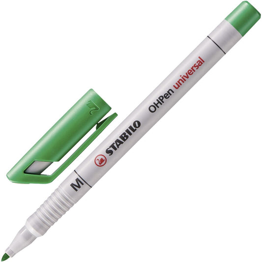 STABILO OHPen Universal 1 Folienstift M 1,0 mm – grün, abwischbar