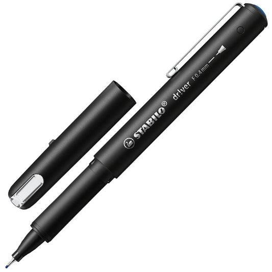 STABILO driver Fineliner blau 0,4 mm – Einzelstift