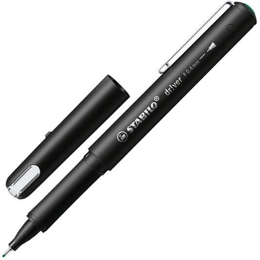 STABILO driver Fineliner grün 0,4 mm – Einzelstift