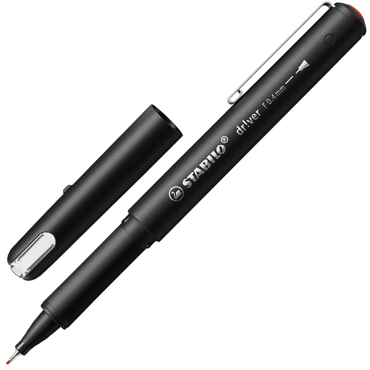 STABILO driver Fineliner rot 0,4 mm – Einzelstift
