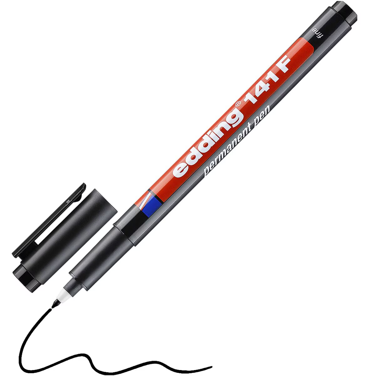 edding 141 F Permanent Pen schwarz – Fineliner 0,6 mm