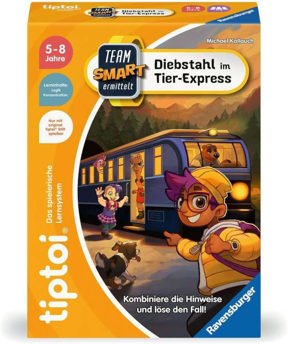 Ravensburger tiptoi Team SMART: Diebstahl im Tier-Express