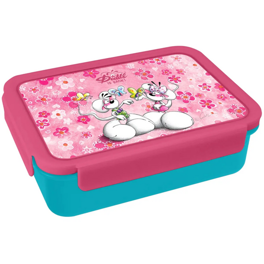 Diddl Lunchbox mit Fächern 970 ml – Rosa