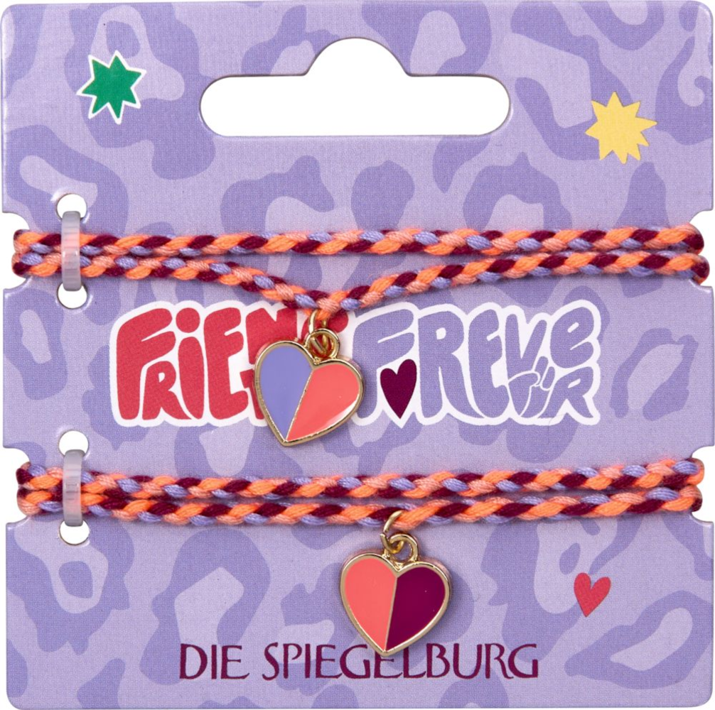 Freundschafts-Armbänder Friends Forever – Neon, Herz