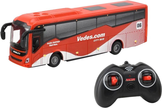 VEDES RC Bus mit LED 2,4 GHz 1:64 Fahrzeit 30 Min.