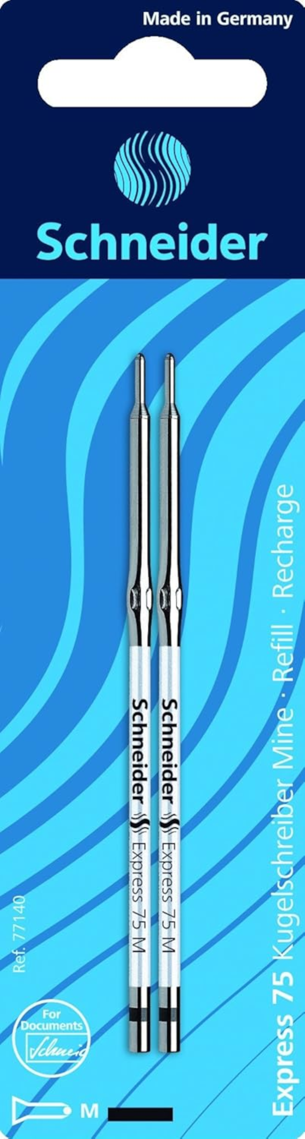 Schneider Kugelschreiberminen Express 75 M schwarz – 2er Pack