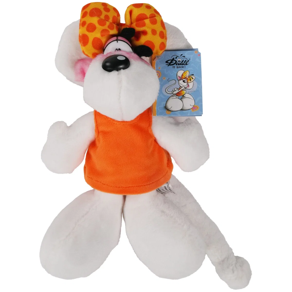 Diddl Plüschtier Diddlina oranges Kleid 20 cm (Art.-Nr. 23474)