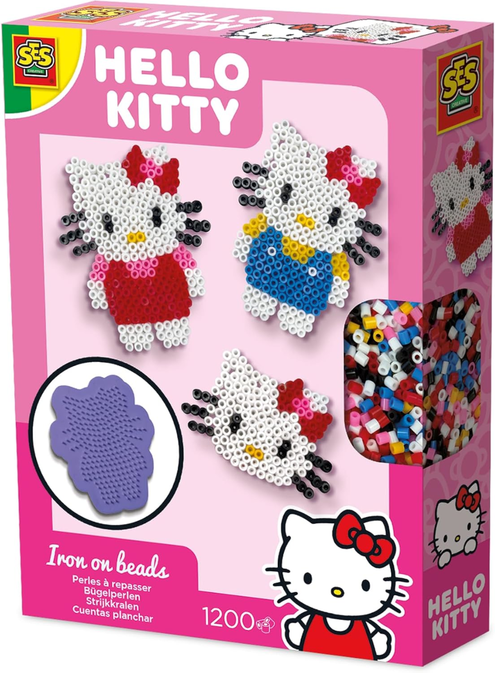 Hello Kitty Bügelperlen-Set 1200 Perlen – SES Creative