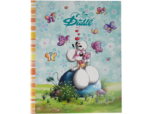 Diddl A4 Karton-Ringbuchordner mit 2 Ringen blau (Art.-Nr. 23806)